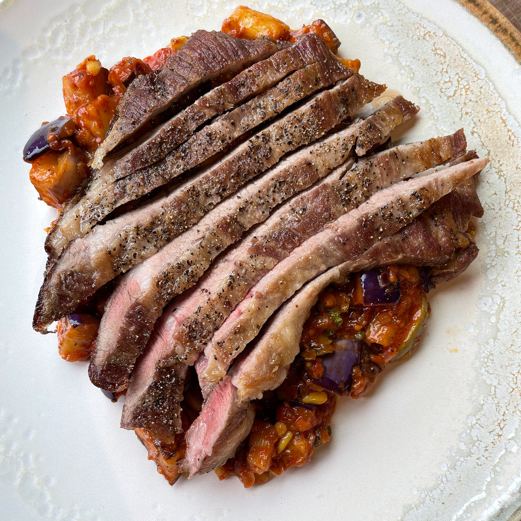 Iberico Secreto with Caponata by Barry Horne