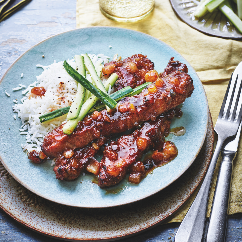 Sabrina's Sticky, Spiced, Apple Pork Belly Slices by Sabrina Ghayour