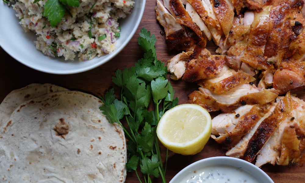 Peri Peri Chicken, Flatbread and Couscous