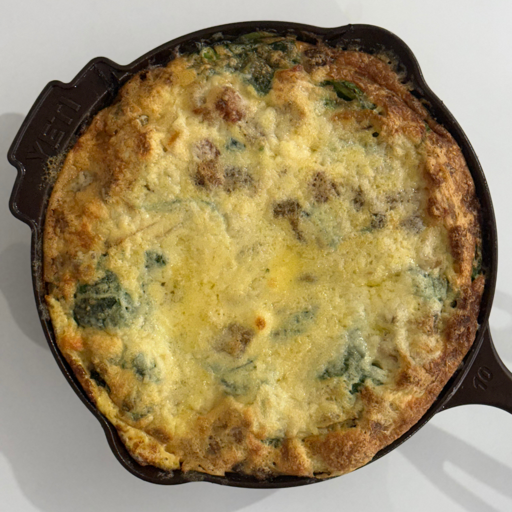 Hen’s egg & potato frittata with guanciale, chives  by matt Burgess
