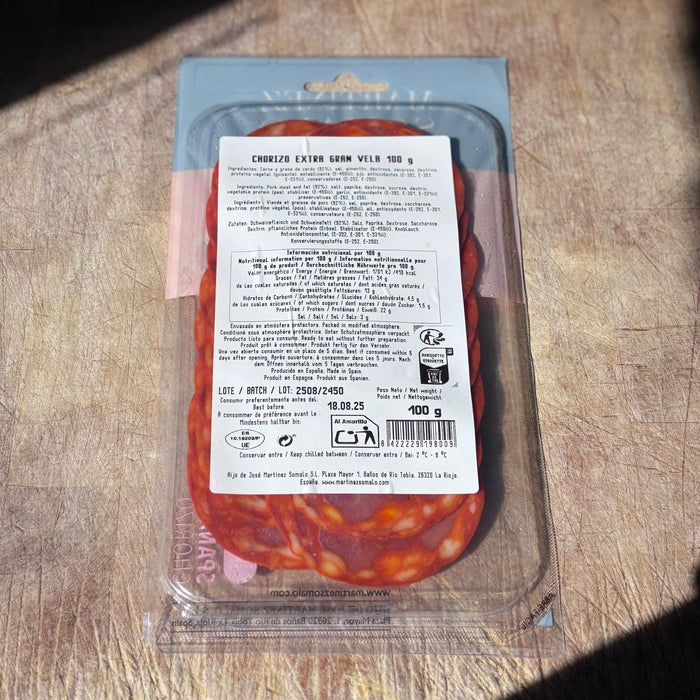 Somalo Sliced Chorizo Vela 100g