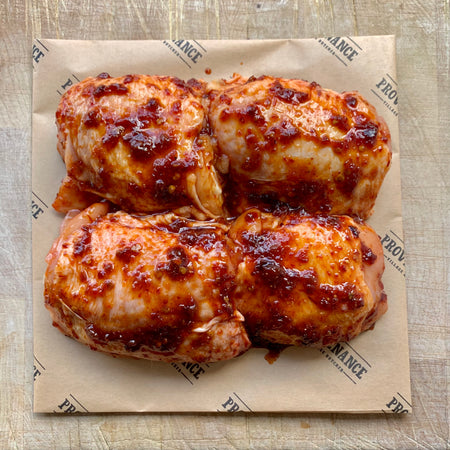 Chipotle & honey marinated chicken thighs