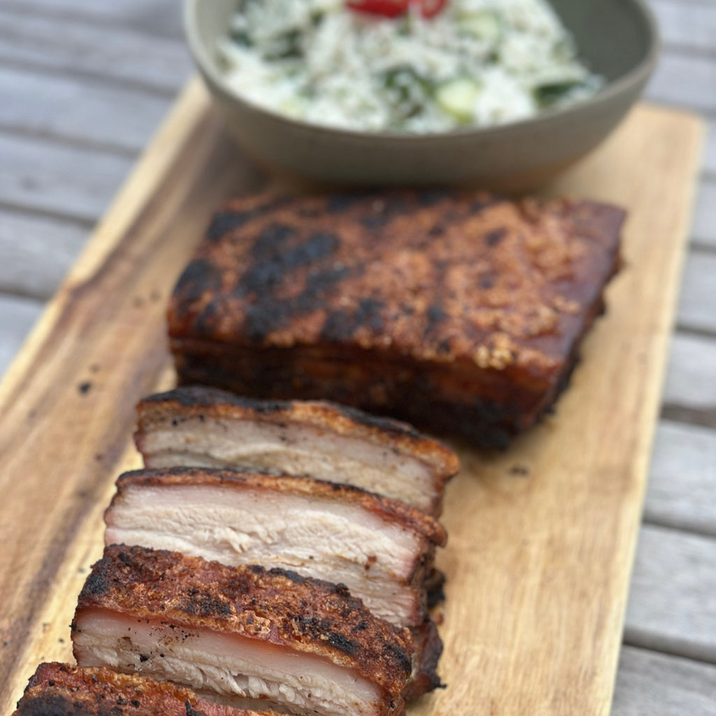 Smoked pork belly provenance village butcher