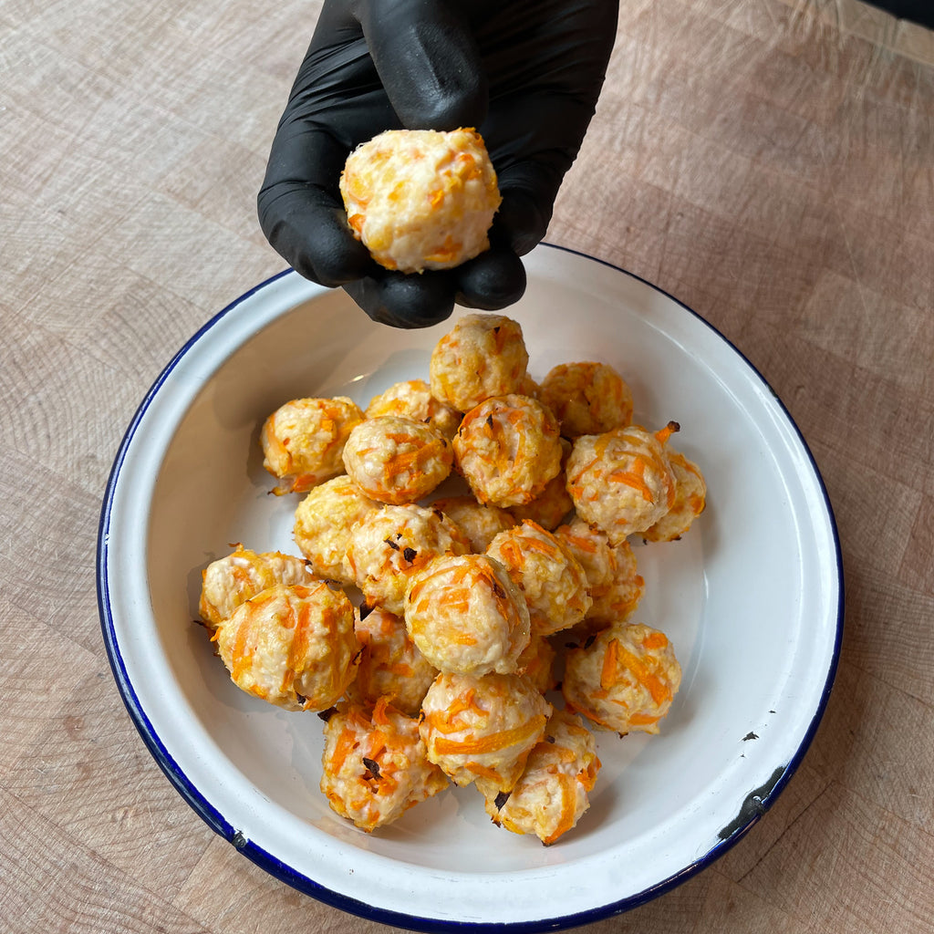 Doggy Free-Range Chicken Meatballs by Barry Horne