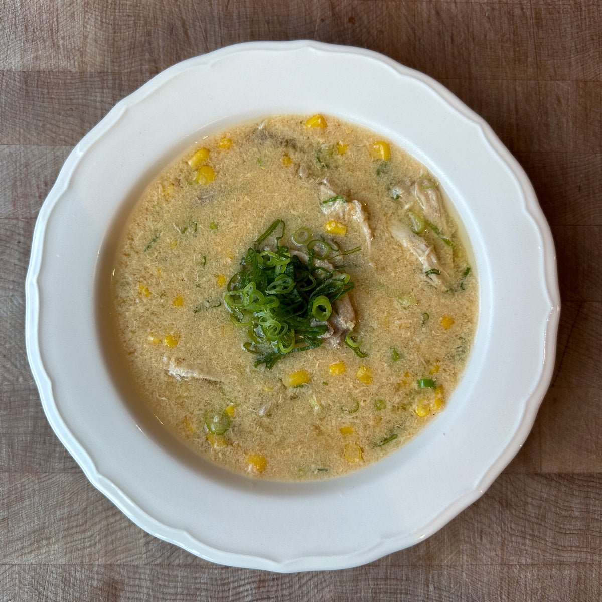 Chicken & Sweetcorn Egg Drop Soup by Barry Horne Provenance Village