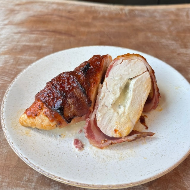Hunter's Chicken: Chicken Breast Stuffed with Cream Cheese, Wrapped in Bacon by Barry Horne