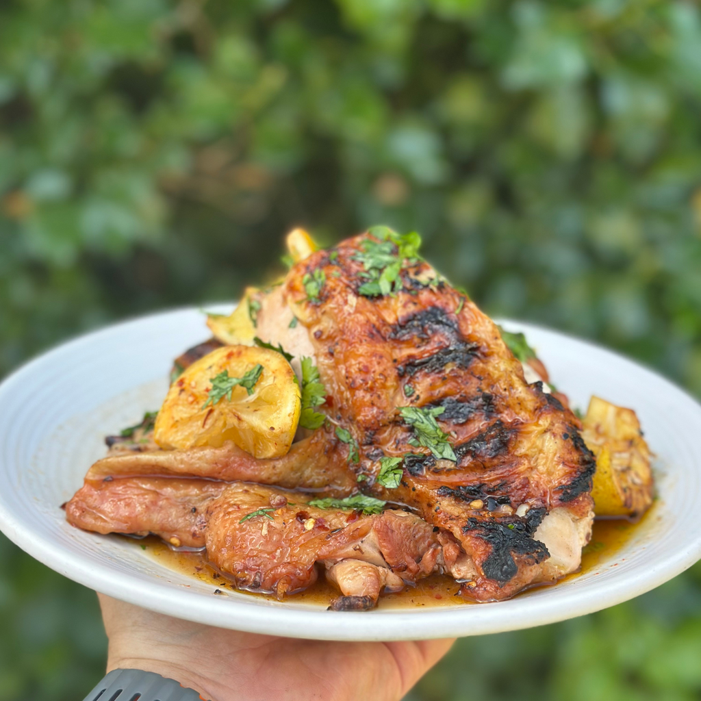 Smoked Boneless Chicken with Sichuan Pepper, Chilli, Ginger & Lemon by Matt Burgess