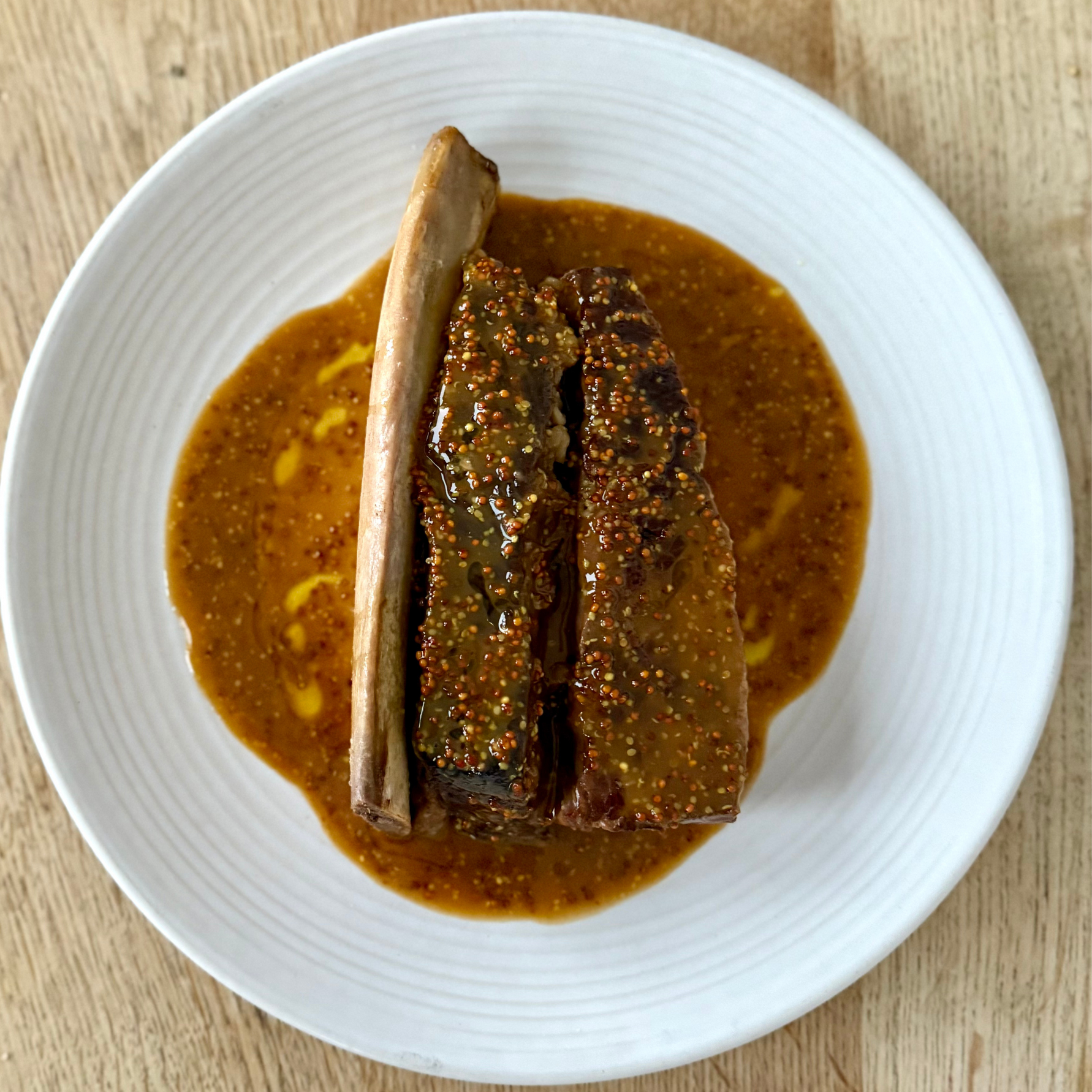 How to cook short rib of beef – braised short rib with mustard crème f ...