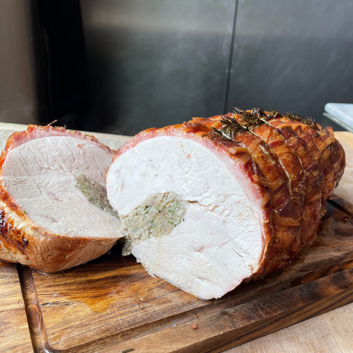 Free Range Turkey Crown with Bacon & Stuffing