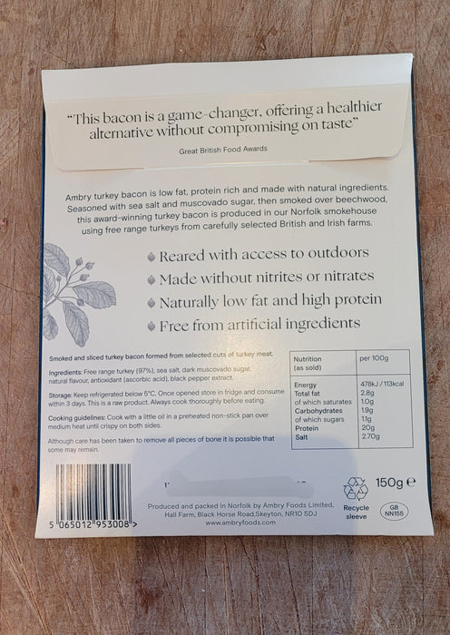 Ambry Free Range Turkey Bacon