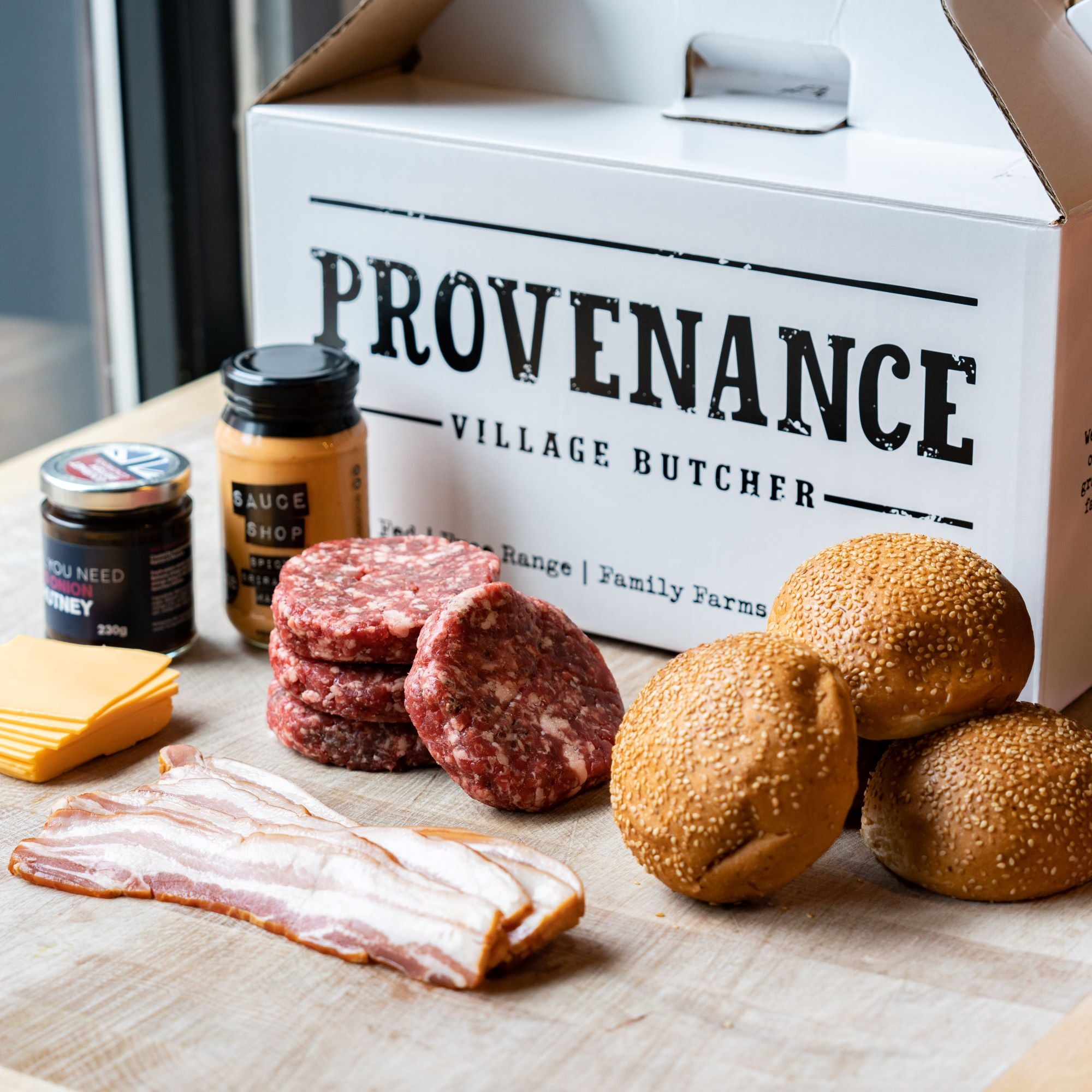 Provenance Village Butcher- Bacon Chesseburger Kit 